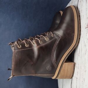 Timberland | Dalson Heritage Brown Leather Lace-up Boots Size 8.5